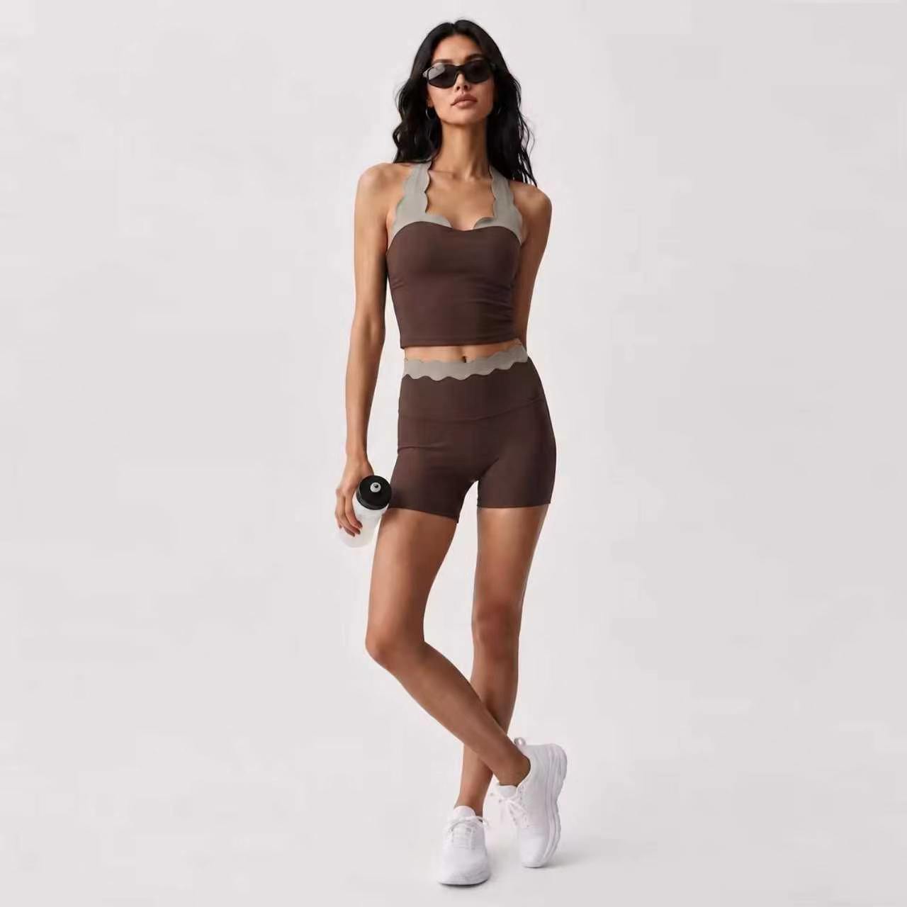 2-teiliges Yoga-Outfit für Dam – Lace Bralette Set Bewertung und Preis