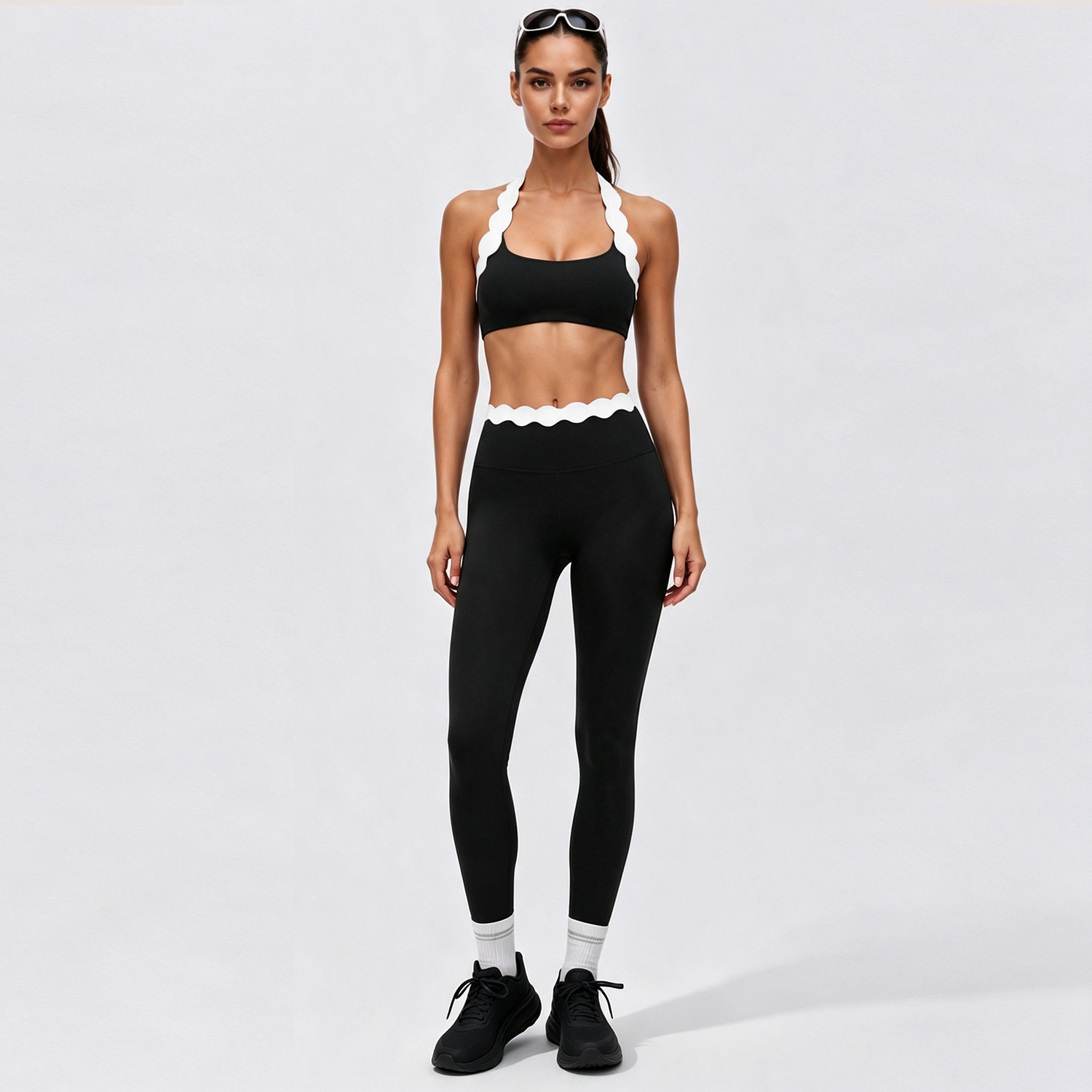 2-teiliges Yoga-Outfit für Dam – Lace Bralette Set Bewertung und Preis